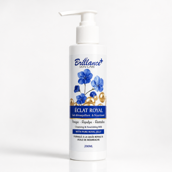 Éclat royal : Lait démaquillant & nourrissant